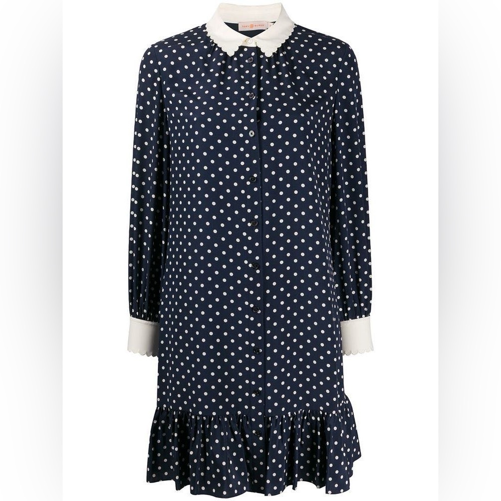 Tory Burch Cora Polka Dot Shirt Dress